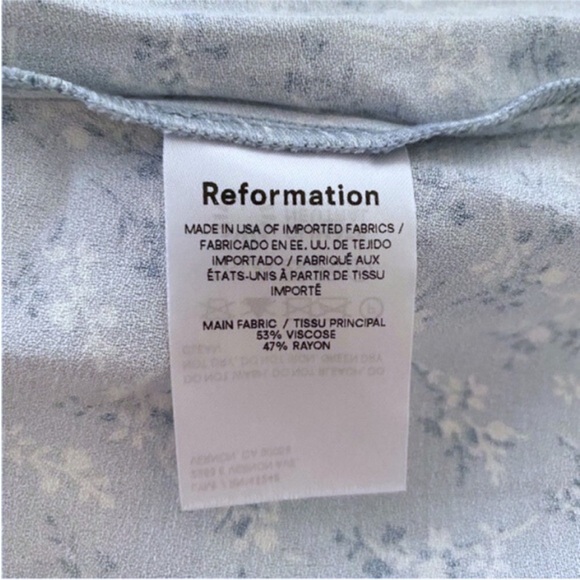 NEW Reformation Zoe Skirt Brooke 12 - Picture 10 of 15